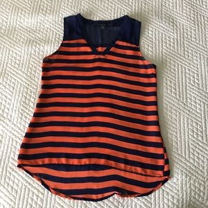 Stripped blouse tank top